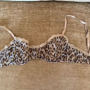 Eres Leopard Print Underwire Bra - 32C